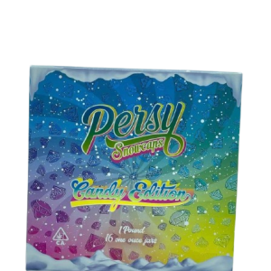 Explore Persy Snowcaps Candy Edition THC Weed – A 1 lb box with 16 unique flavors, infused with premium THC for a sweet, potent treat.