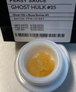 Persy Rosin Ghost Hulk #25 1 oz baller jar